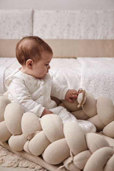 Noe minicuna colecho efecto madera con funda nórdica