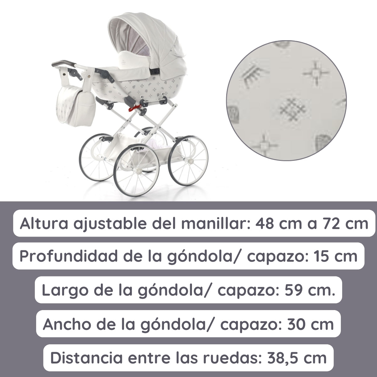 Junama Carro de muñecas Imperial Classic
