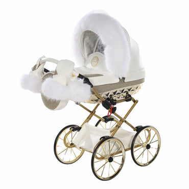 Junama Carro de muñecas Hand Craft Glitter Satin