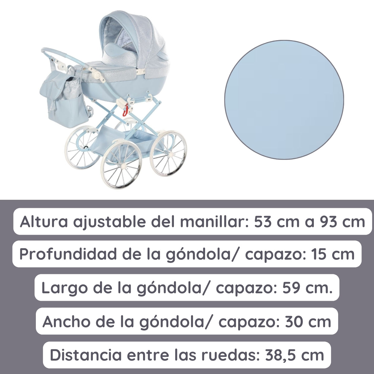 Junama Carro de muñecas Dolce Classic