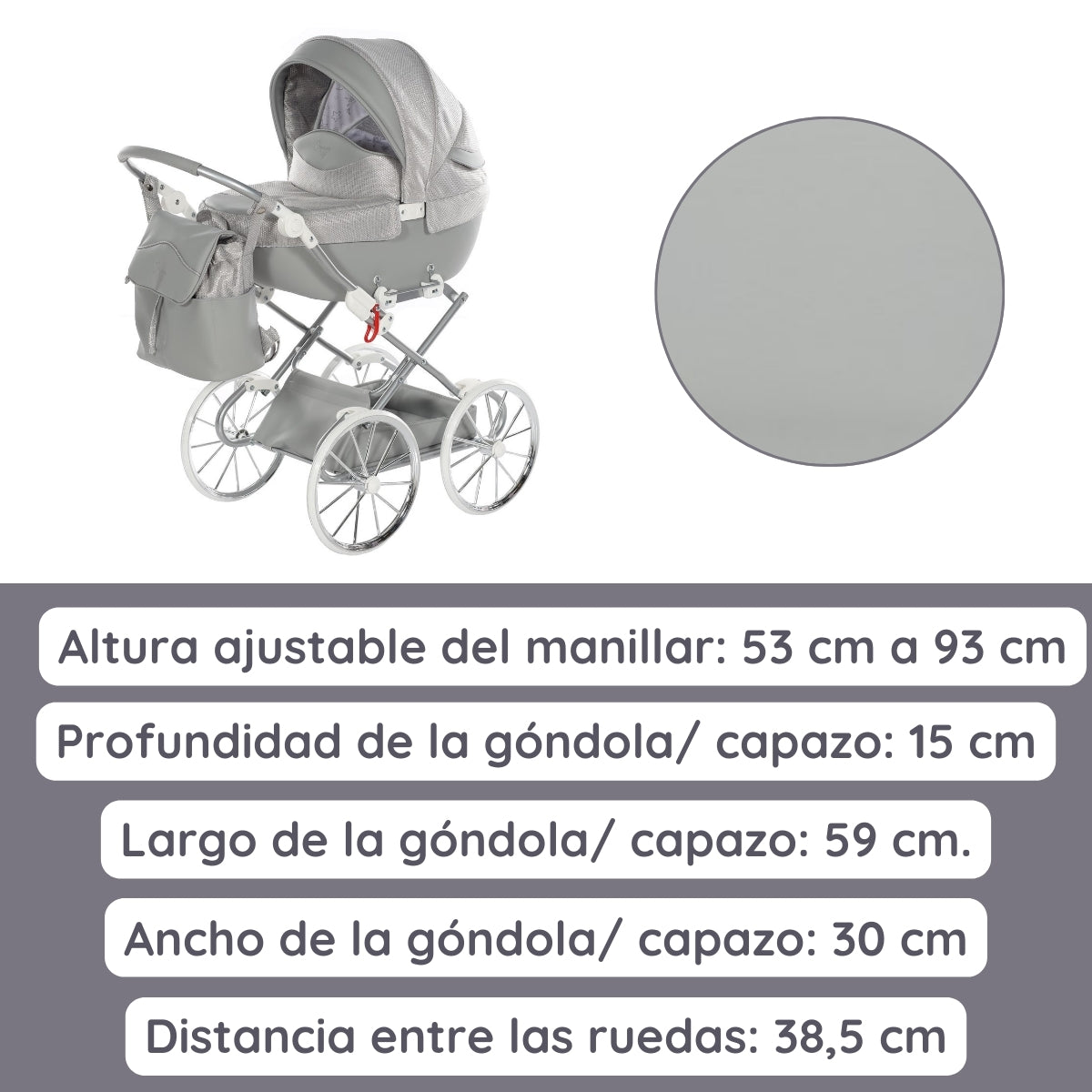 Junama Carro de muñecas Dolce Classic
