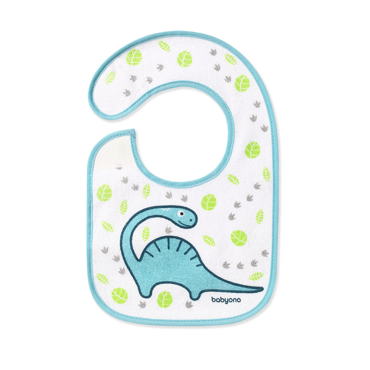 Babyono Baberos de rizo 19x29 cm I EAT AND I GROW - surtidos