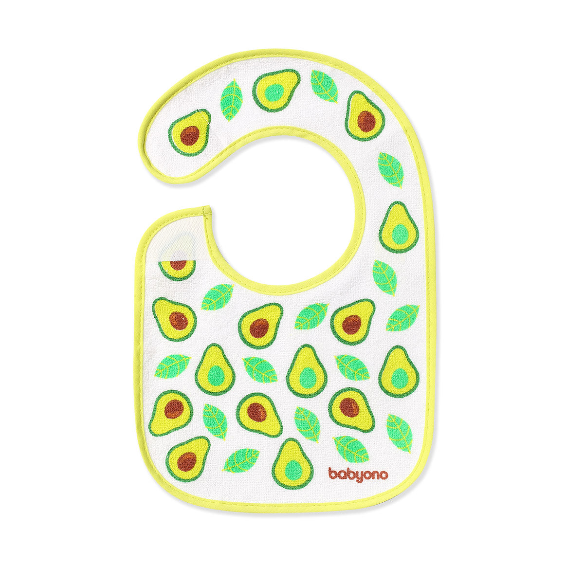 Babyono Baberos de rizo 19x29 cm I EAT AND I GROW - surtidos