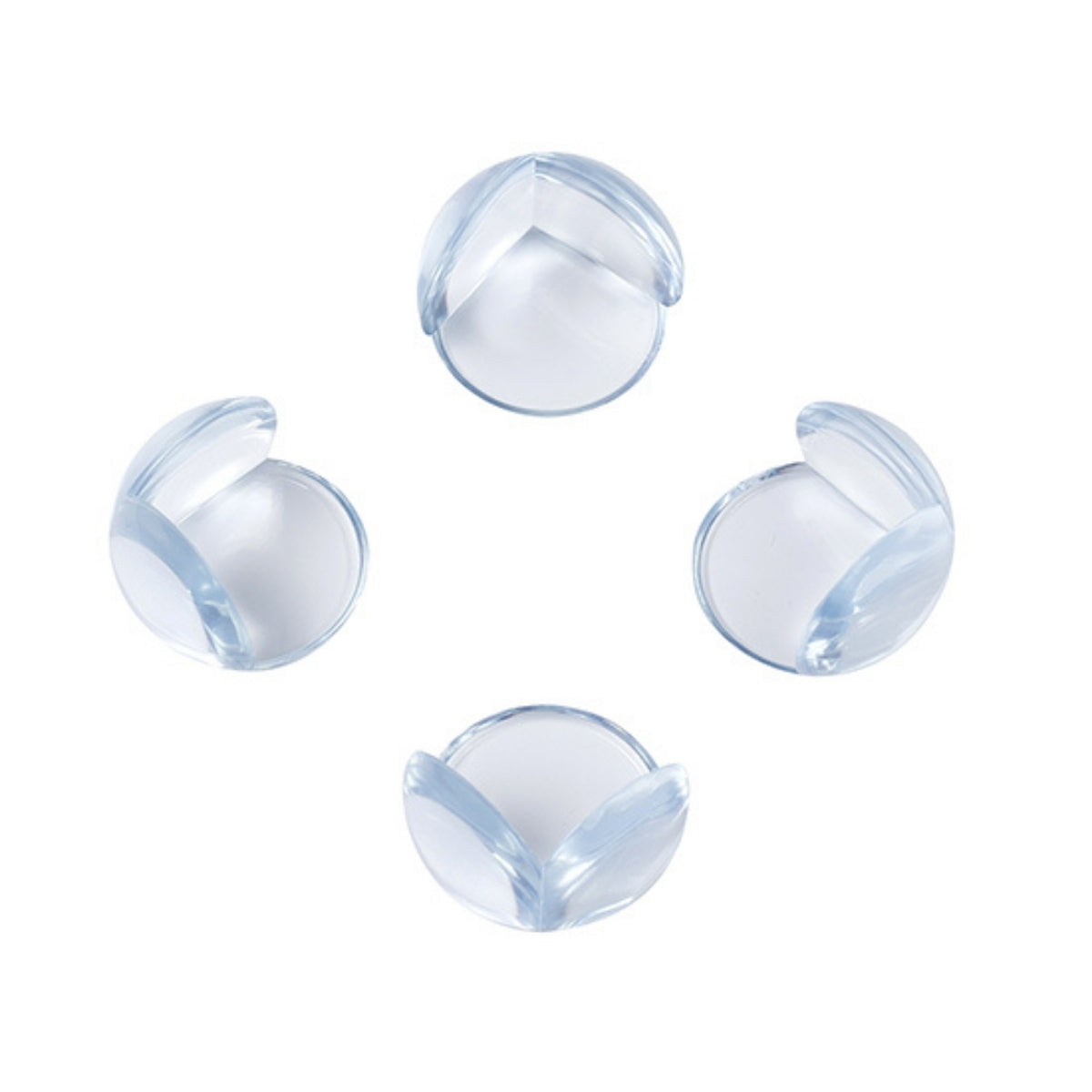 Babyono Pack de 4 esquineros de seguridad transparentes