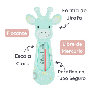 Babyono Termometro del agua para bebés Girafa
