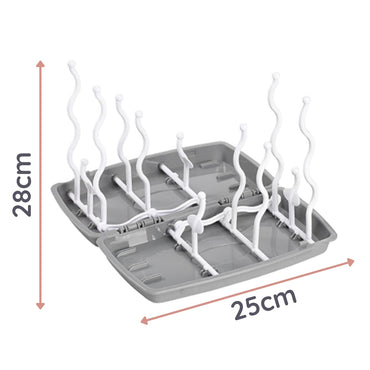 Babyono Escurridor de biberones plegable Grey