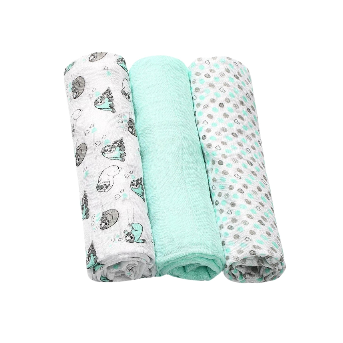 Babyono Pack 3 muselinas Basic bambú organico 70x70 cm
