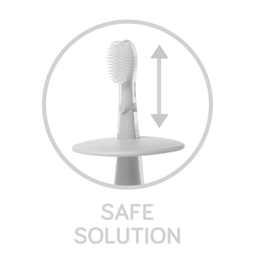 Babyono Primer cepillo de dientes con tope de seguridad +12m