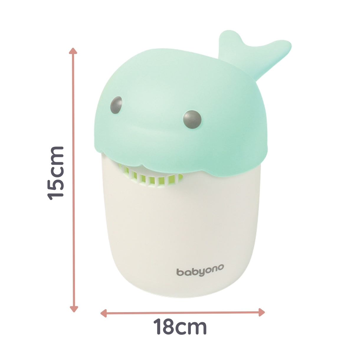 Babyono Jarra del baño para bebés Ballena