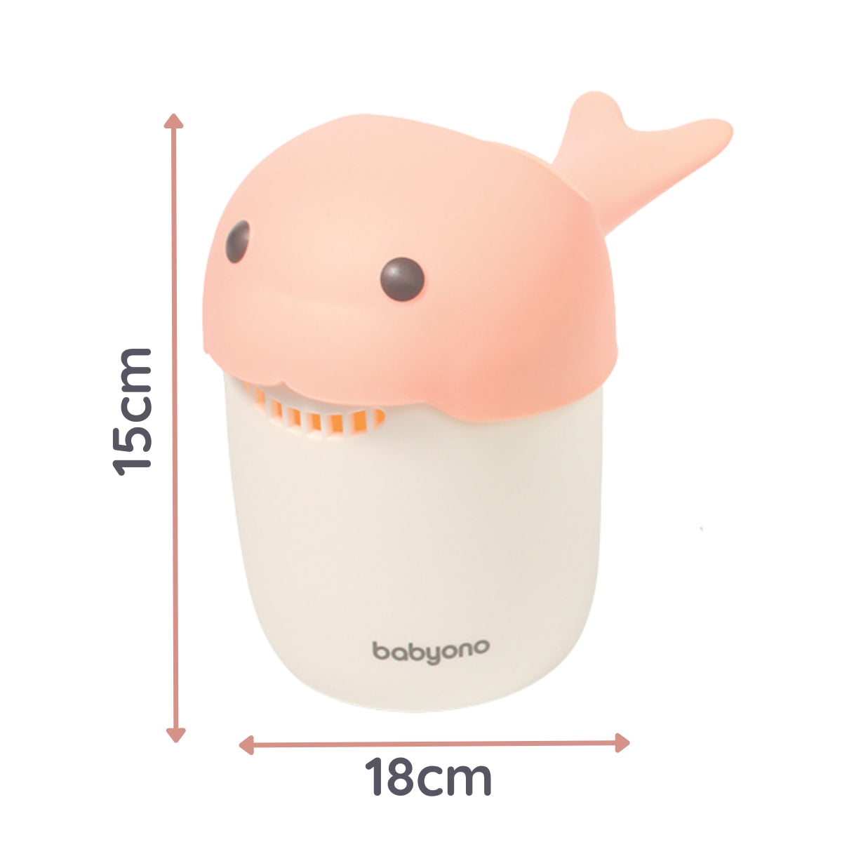 Babyono Jarra del baño para bebés Ballena