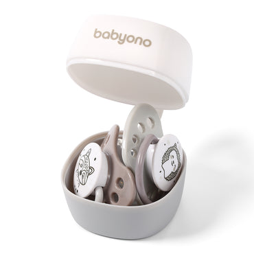 Babyono Cajita guardachupetes White Natural Nursing