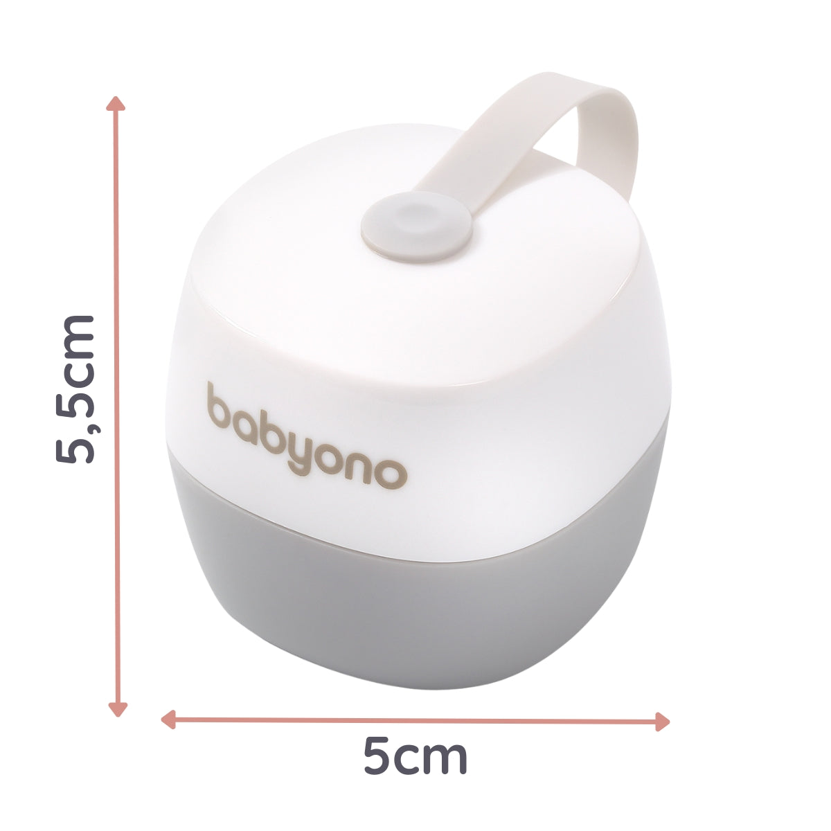 Babyono Cajita guardachupetes White Natural Nursing