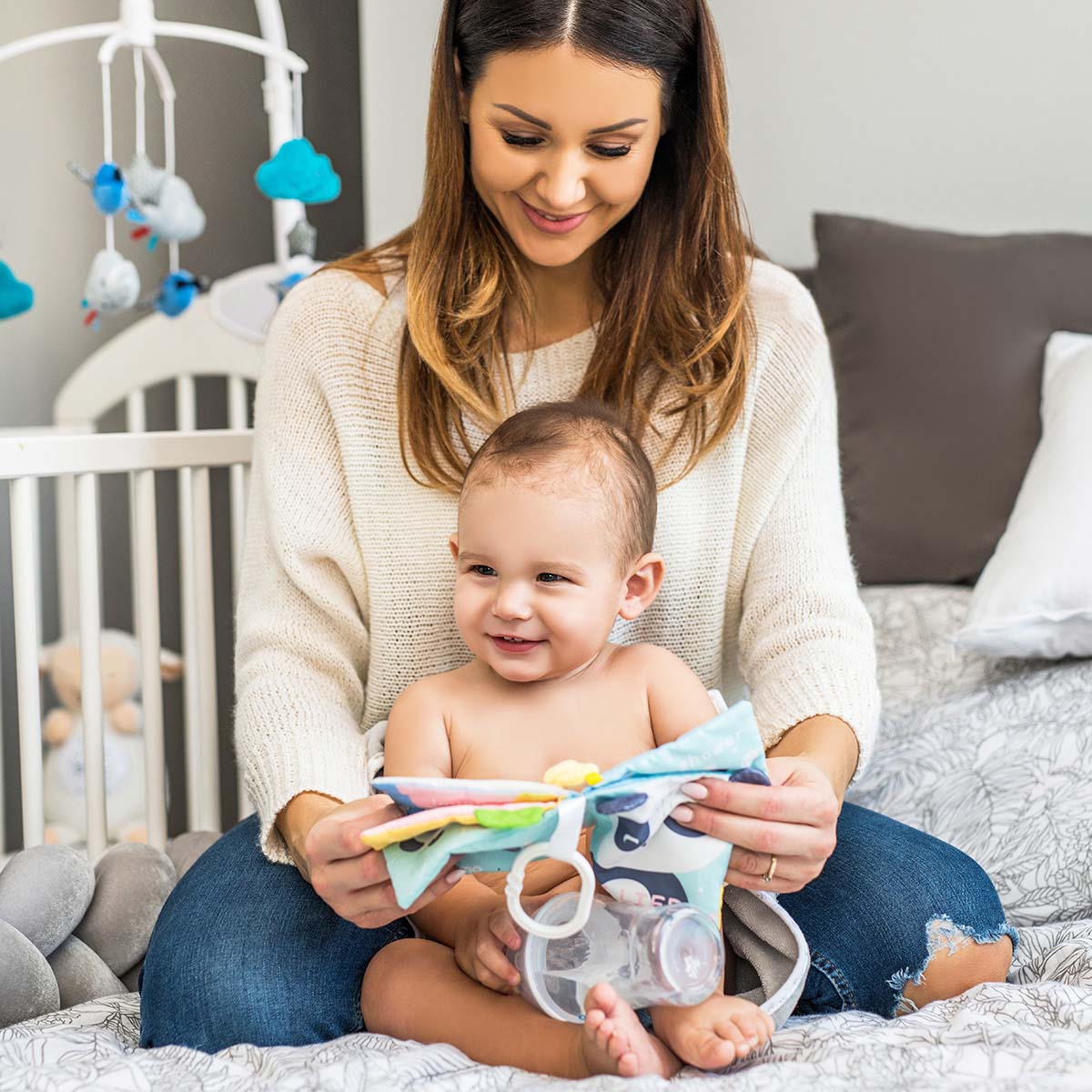 Babyono Libro blando de actividades sensorial