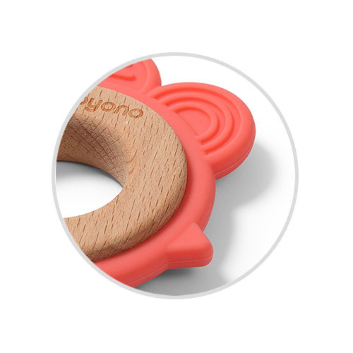 Babyono Mordedor de madera y silicona