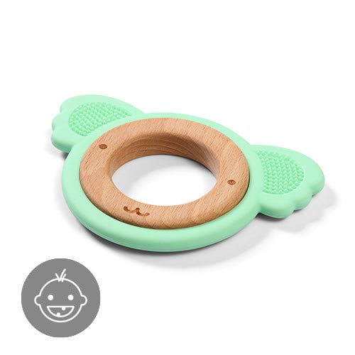 Babyono Mordedor de madera y silicona