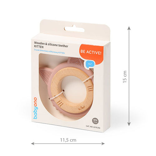 Babyono Mordedor de madera y silicona