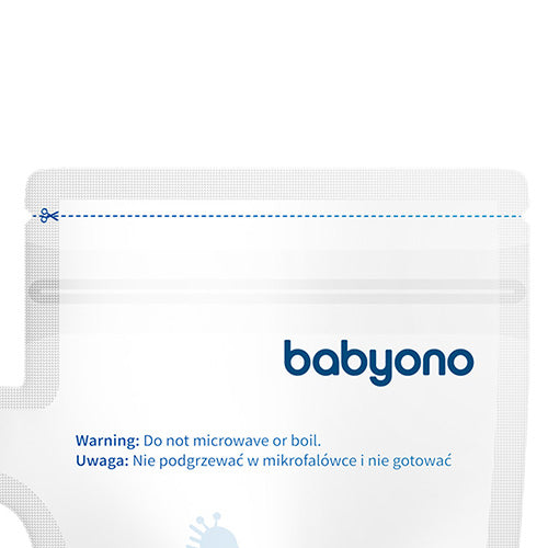 Babyono Bolsitas para la leche materna o alimentos 180ml 30 unid.