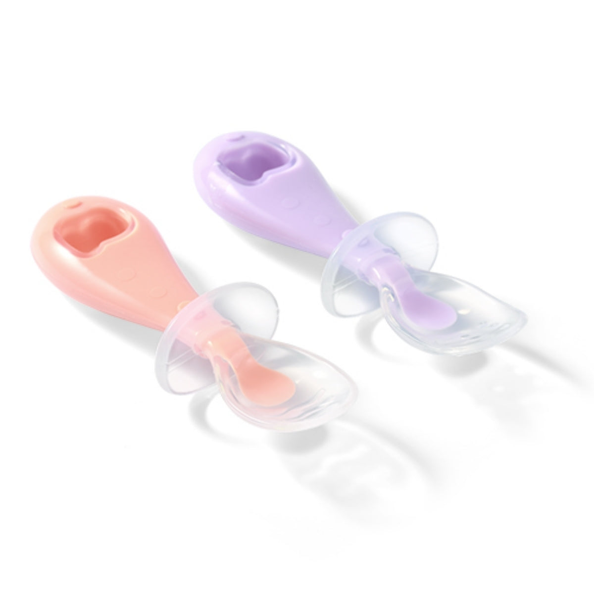 Babyono Set 2 cucharas de silicona de seguridad