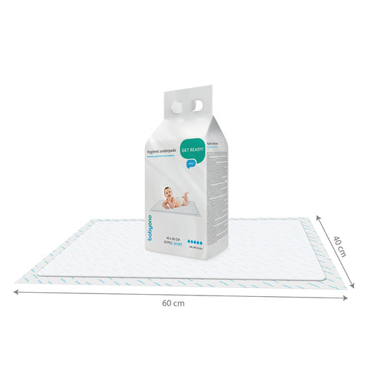 Babyono Cambiador desechable 40 x 60 cm pack 20 unid.
