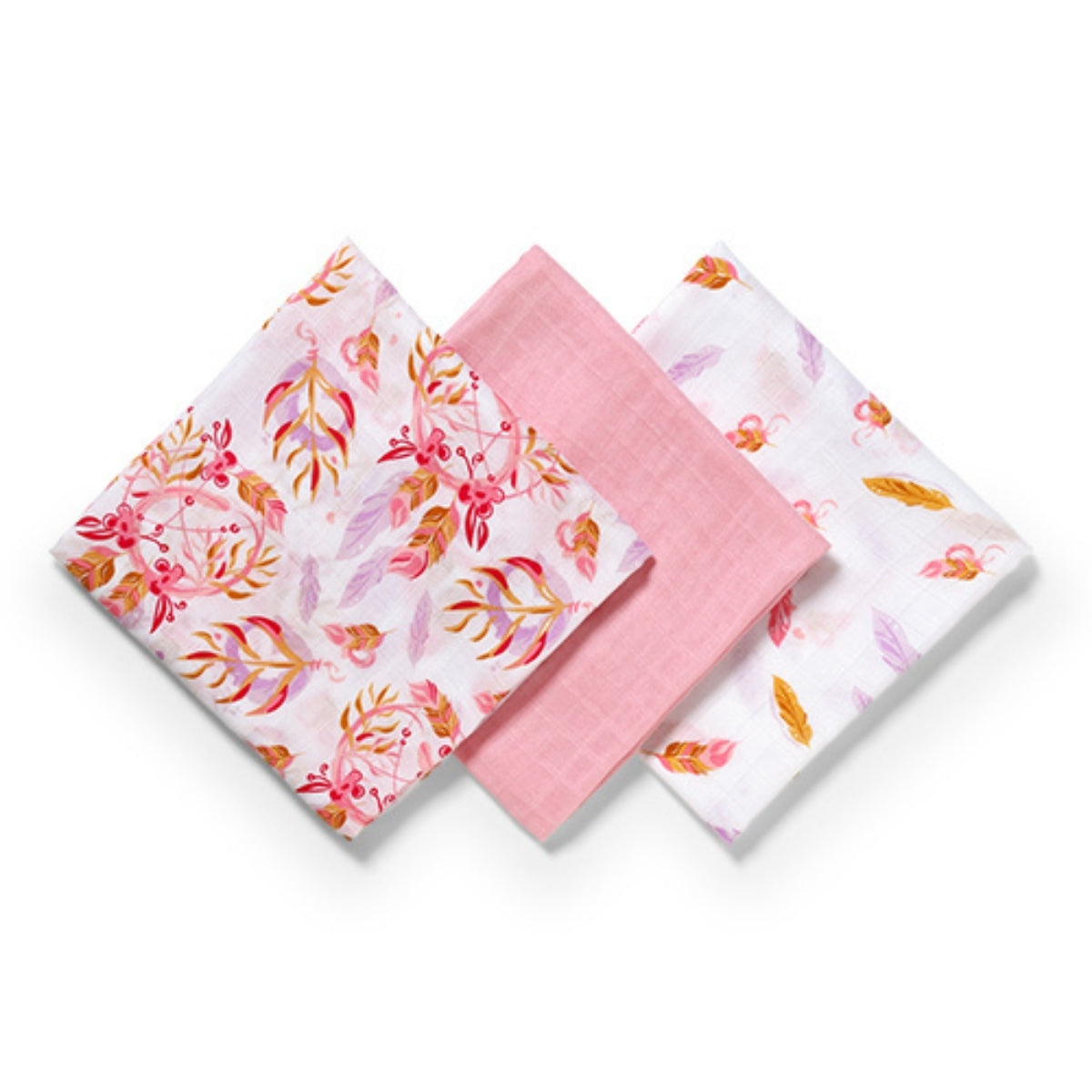 Babyono Pack 3 muselinas Natural bambú organico 70x70 cm