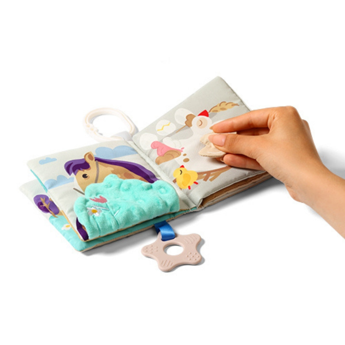 Babyono Libro sensorial educativo bebé Granja