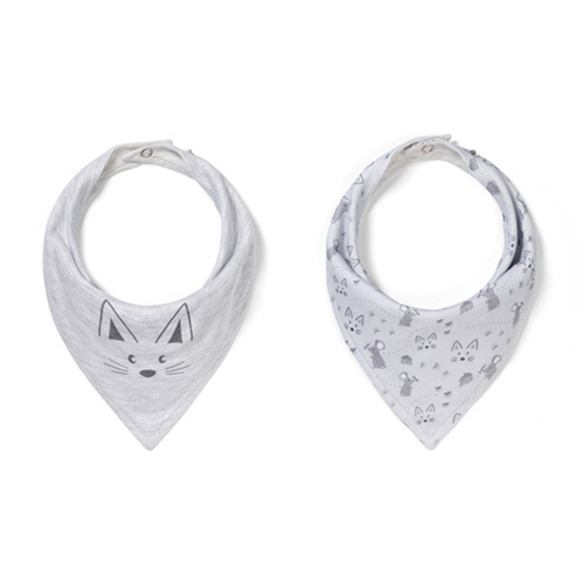 Babyono Set de 2 babero bandana