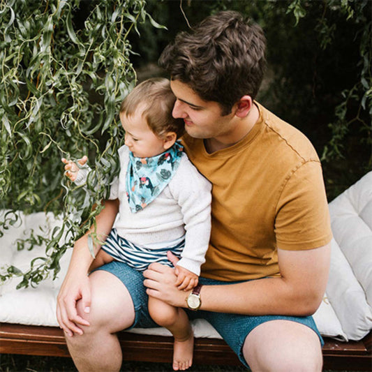 Babyono Set de 2 babero bandana