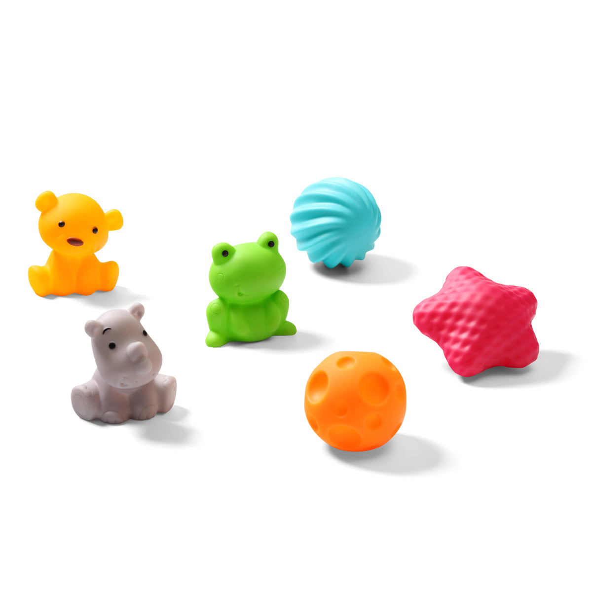 Babyono Figuras sensoriales formas y texturas pack 6 unidades