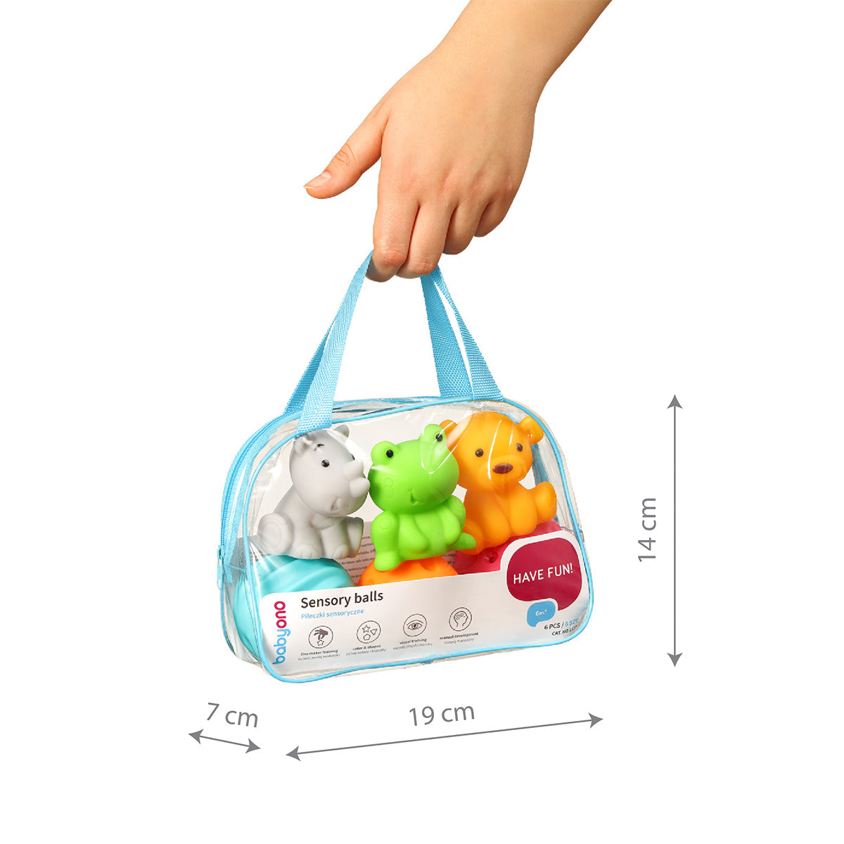 Babyono Figuras sensoriales formas y texturas pack 6 unidades
