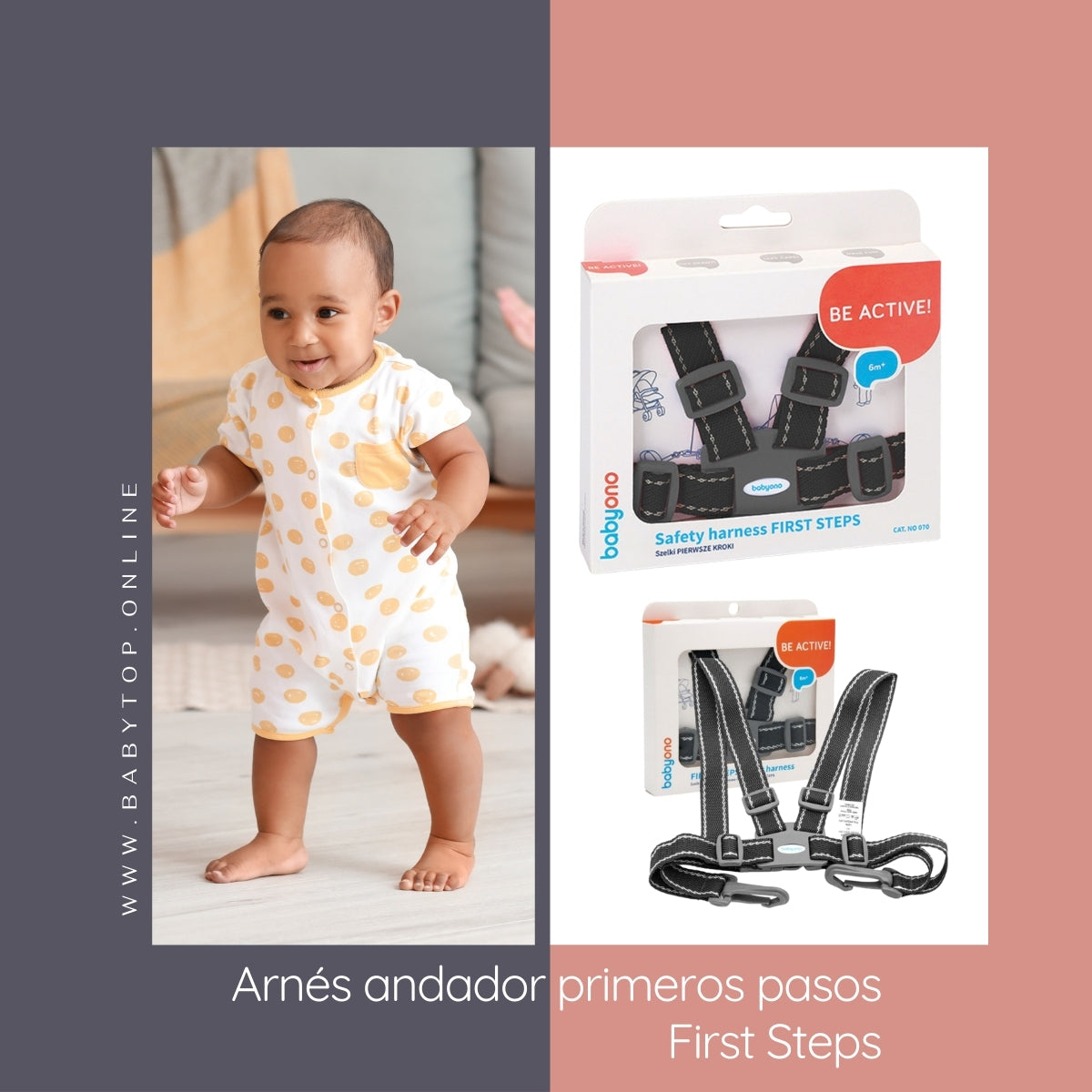 Babyono Arnés andador primeros pasos First Steps