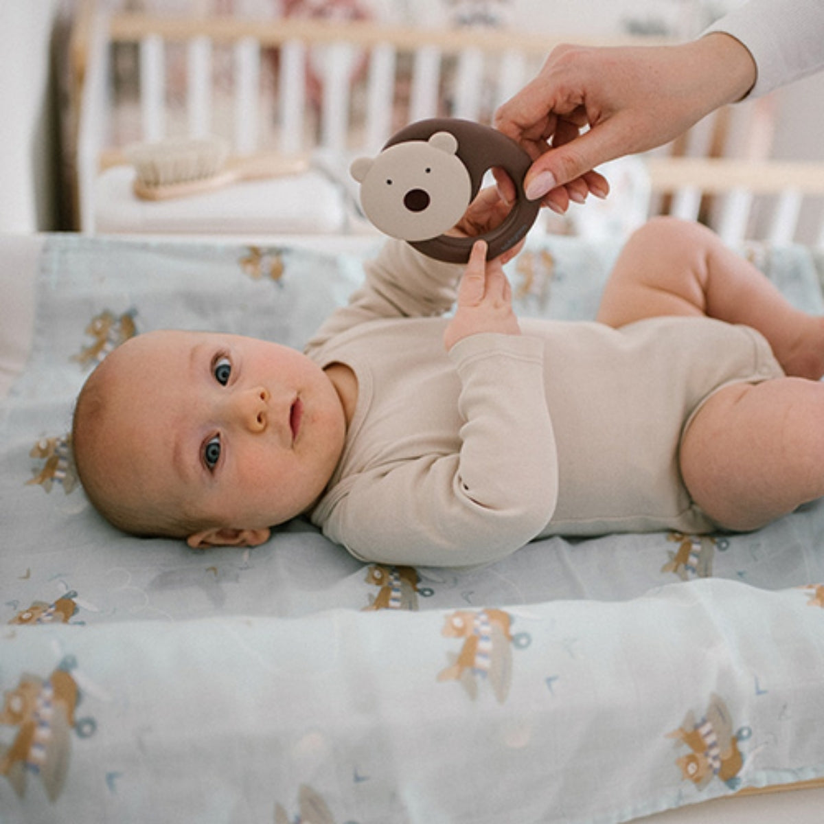 Babyono Pack 3 muselinas Natural bambú organico 70x70 cm