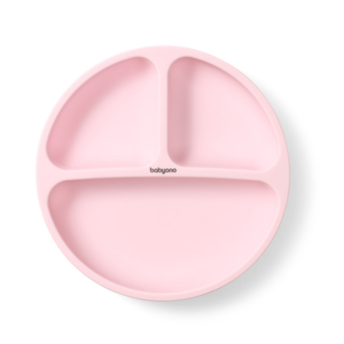Babyono Plato de silicona con compartimentos y ventosa