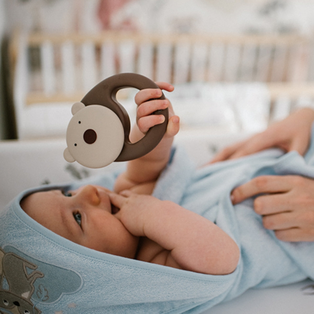 Babyono Sonajero fácil agarre para bebés 3m+