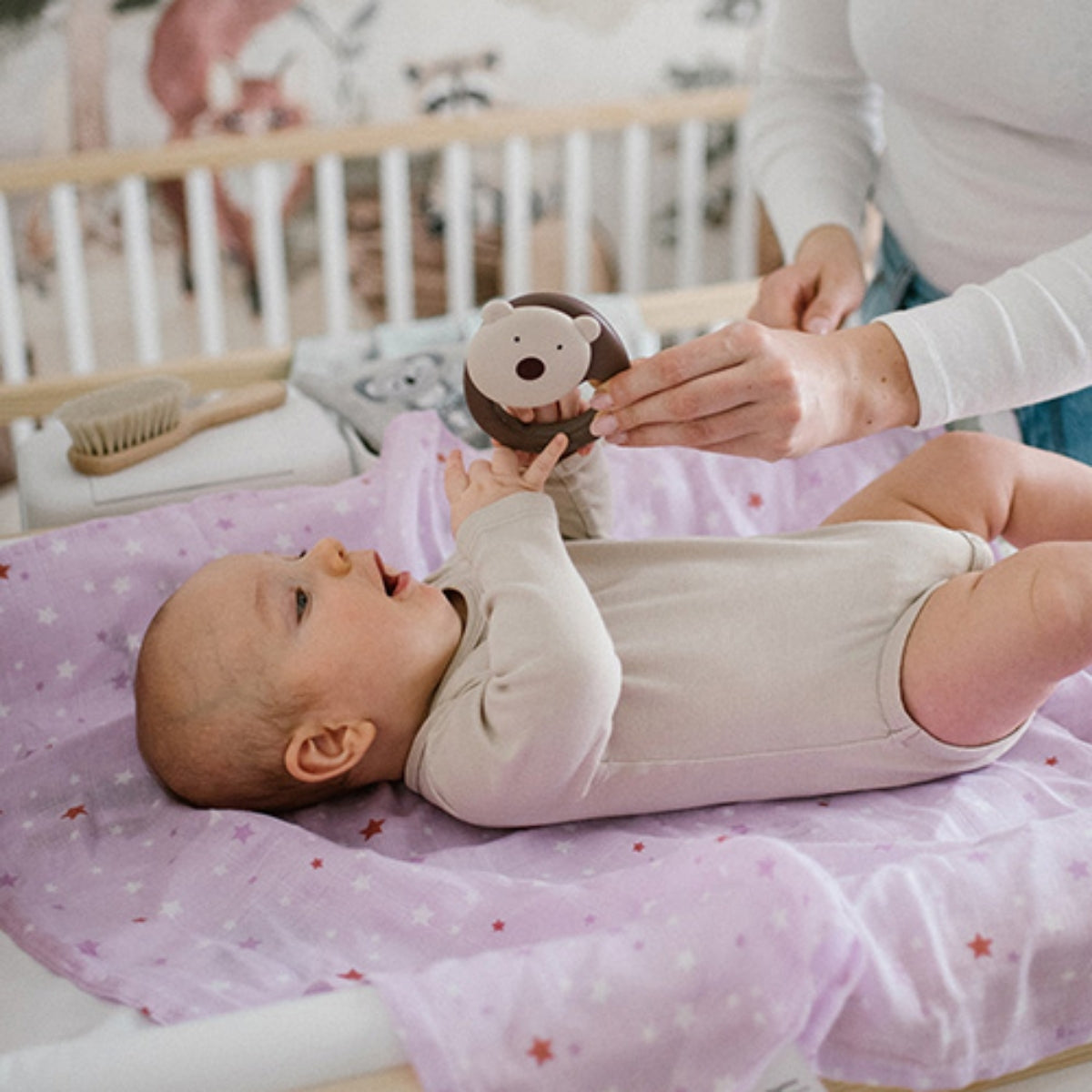 Babyono Sonajero fácil agarre para bebés 3m+