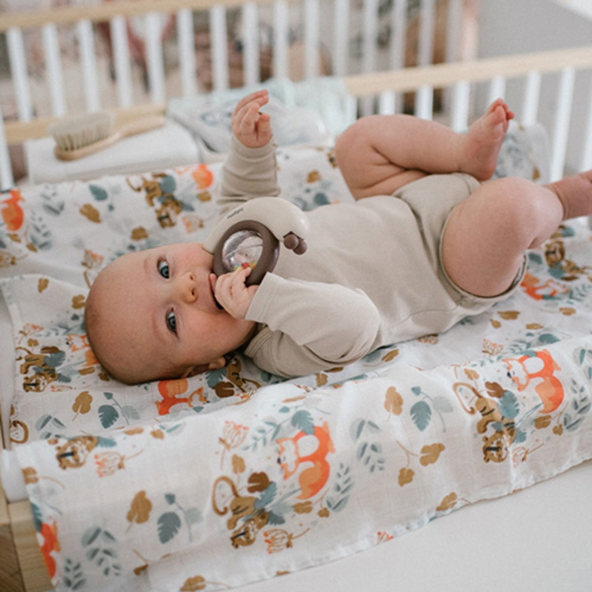 Babyono Sonajero fácil agarre para bebés 3m+