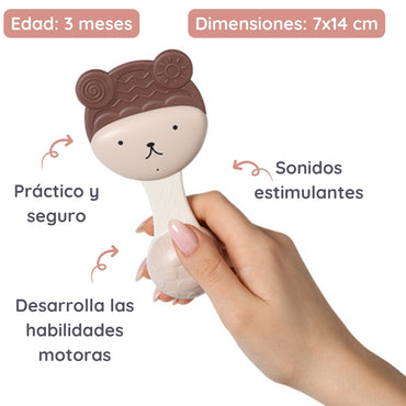 Babyono Sonajero mordedor para bebés 3m+