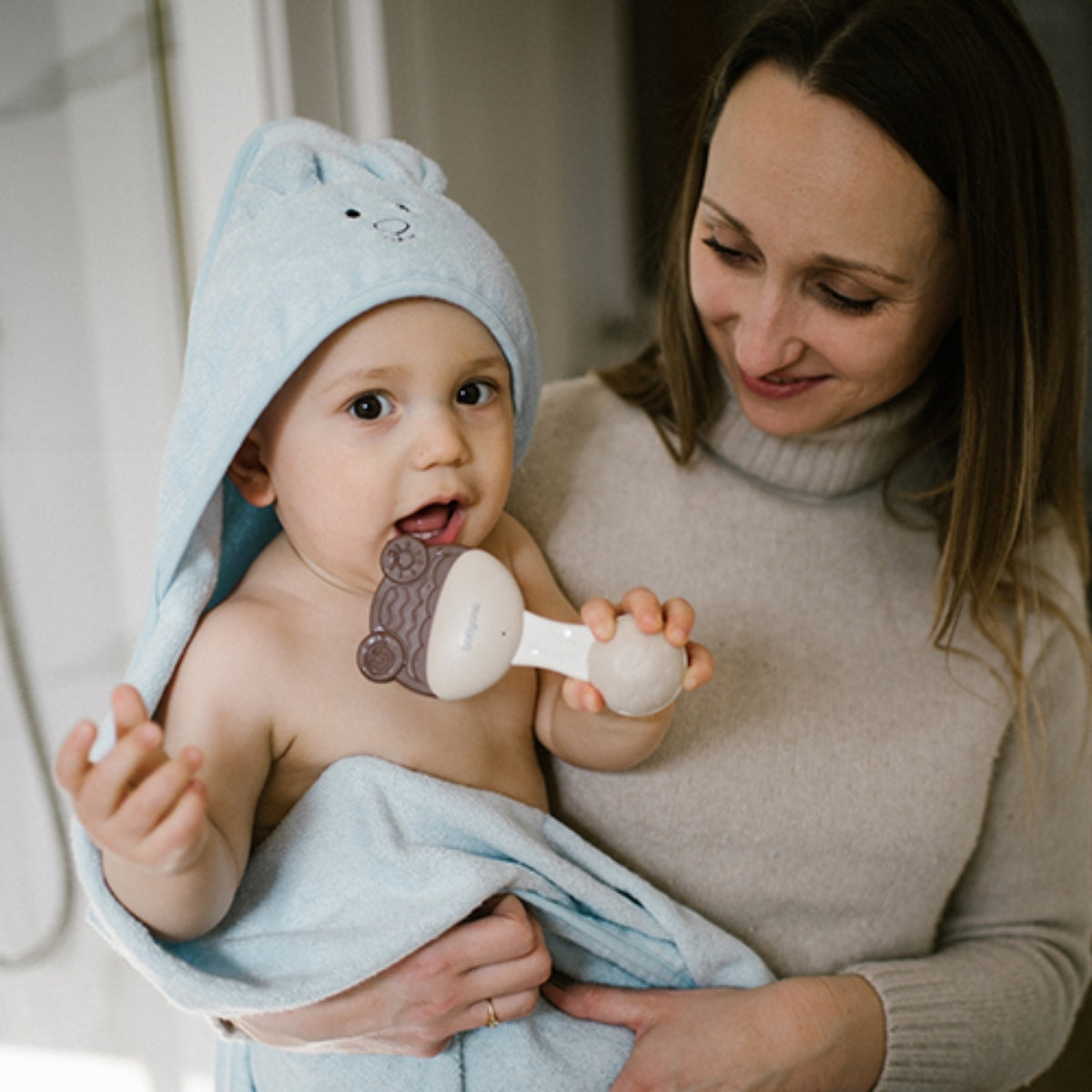 Babyono Sonajero mordedor para bebés 3m+