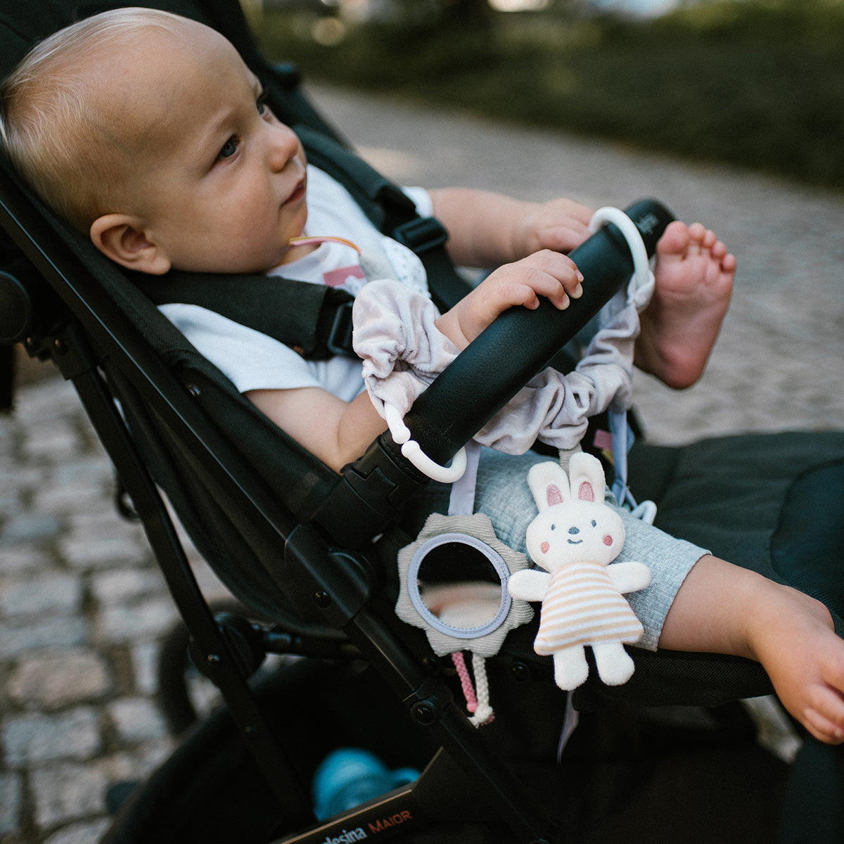 Babyono Juguete para cochecito de bebé Nature