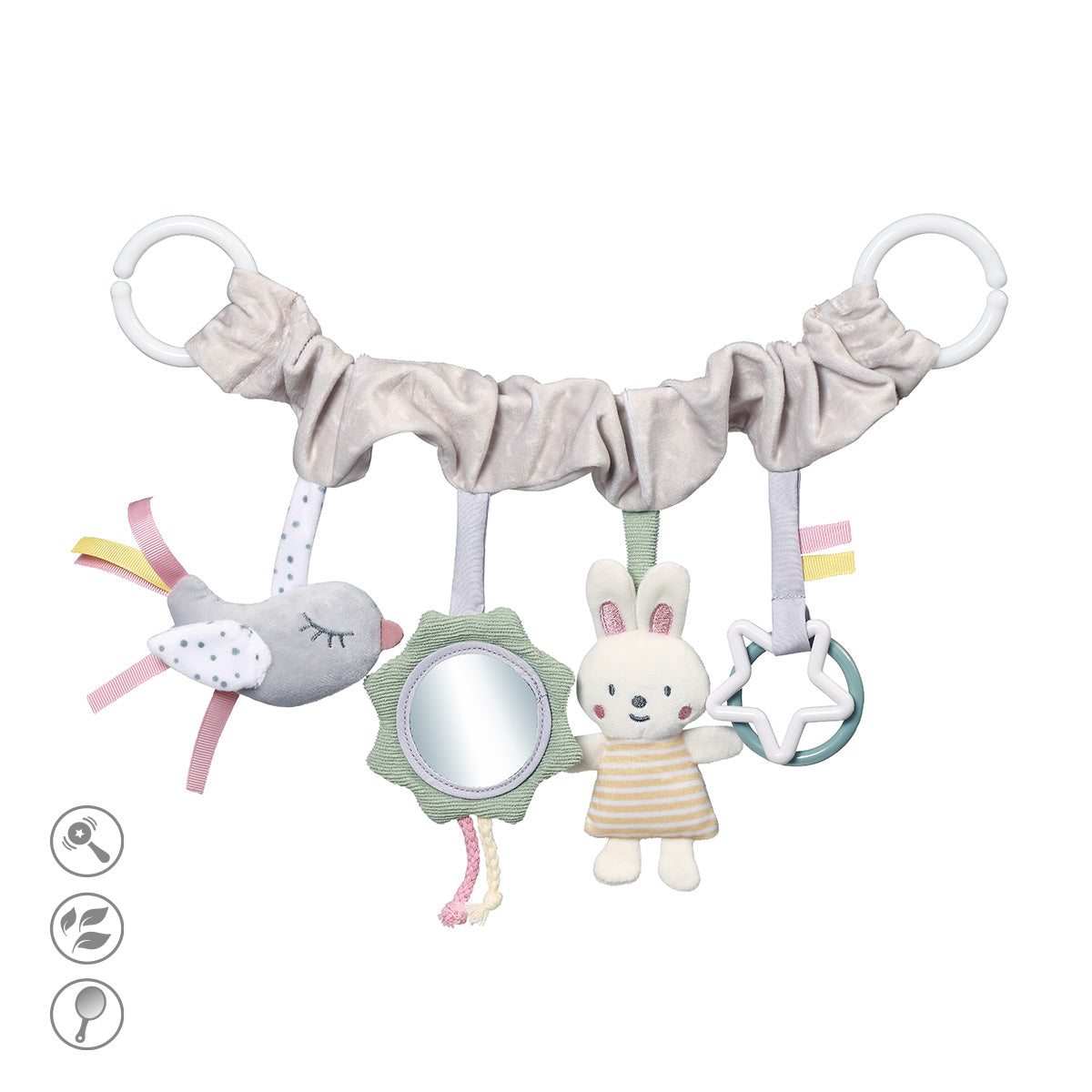 Babyono Juguete para cochecito de bebé Nature