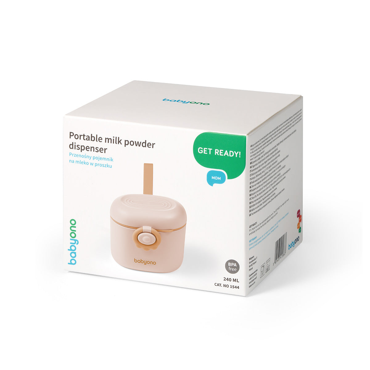 Babyono Dosificador de leche en polvo portatil