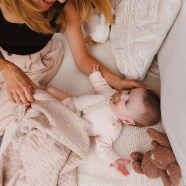 Babyono Manta de lana merino 75x100 cm