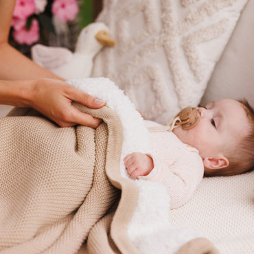 Babyono Manta de algodón con borreguito para bebé 75×100 cm