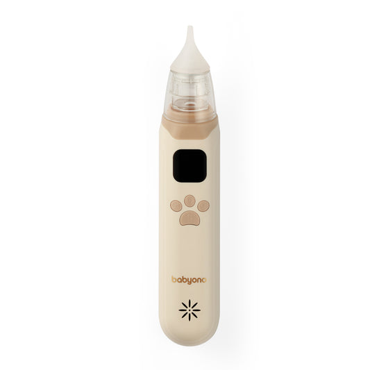 Babyono Aspirador nasal eléctrico ultrasilencioso Beige