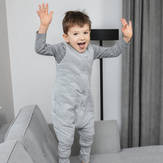 Melange Saco de dormir con pies Reversible T-M jersey algodón