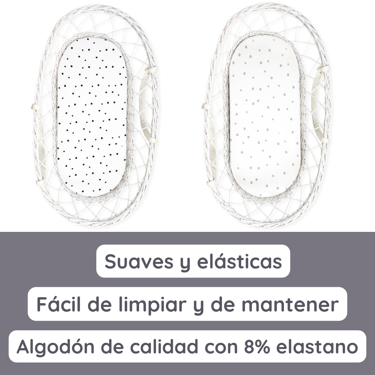 Bloom Pack 2 bajera capazo algodón