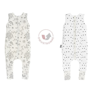 Bloom Saco de dormir con pies Reversible T-S jersey algodón