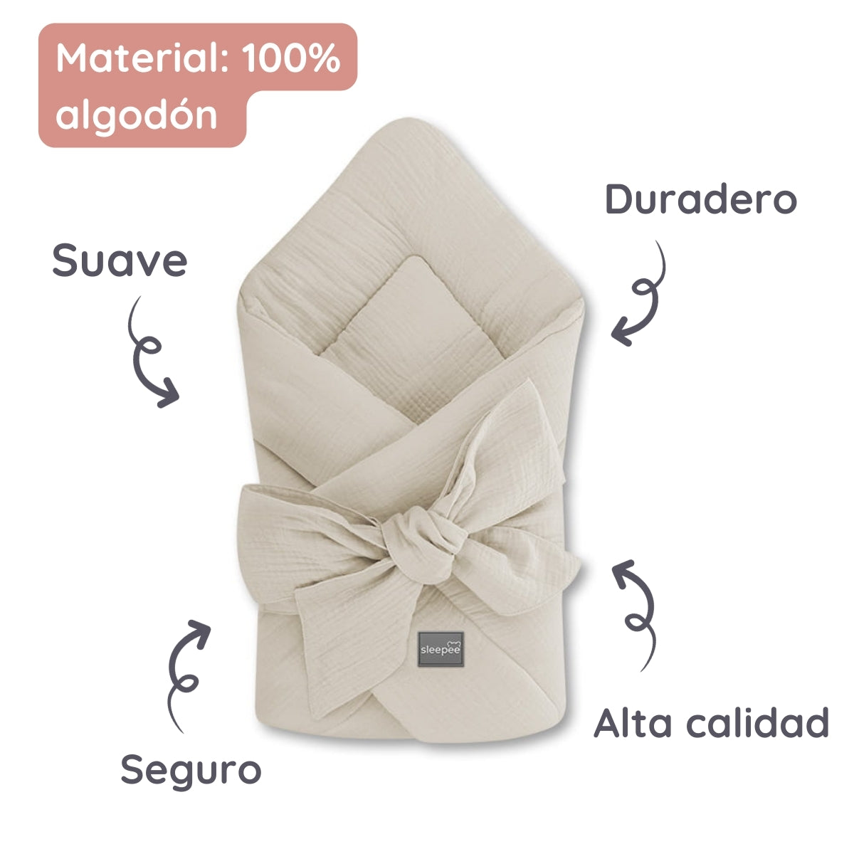 Natural Baby Saco capazo bebé Muselina Premium