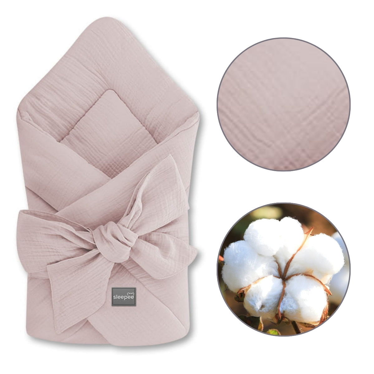 Natural Baby Saco capazo bebé Muselina Premium