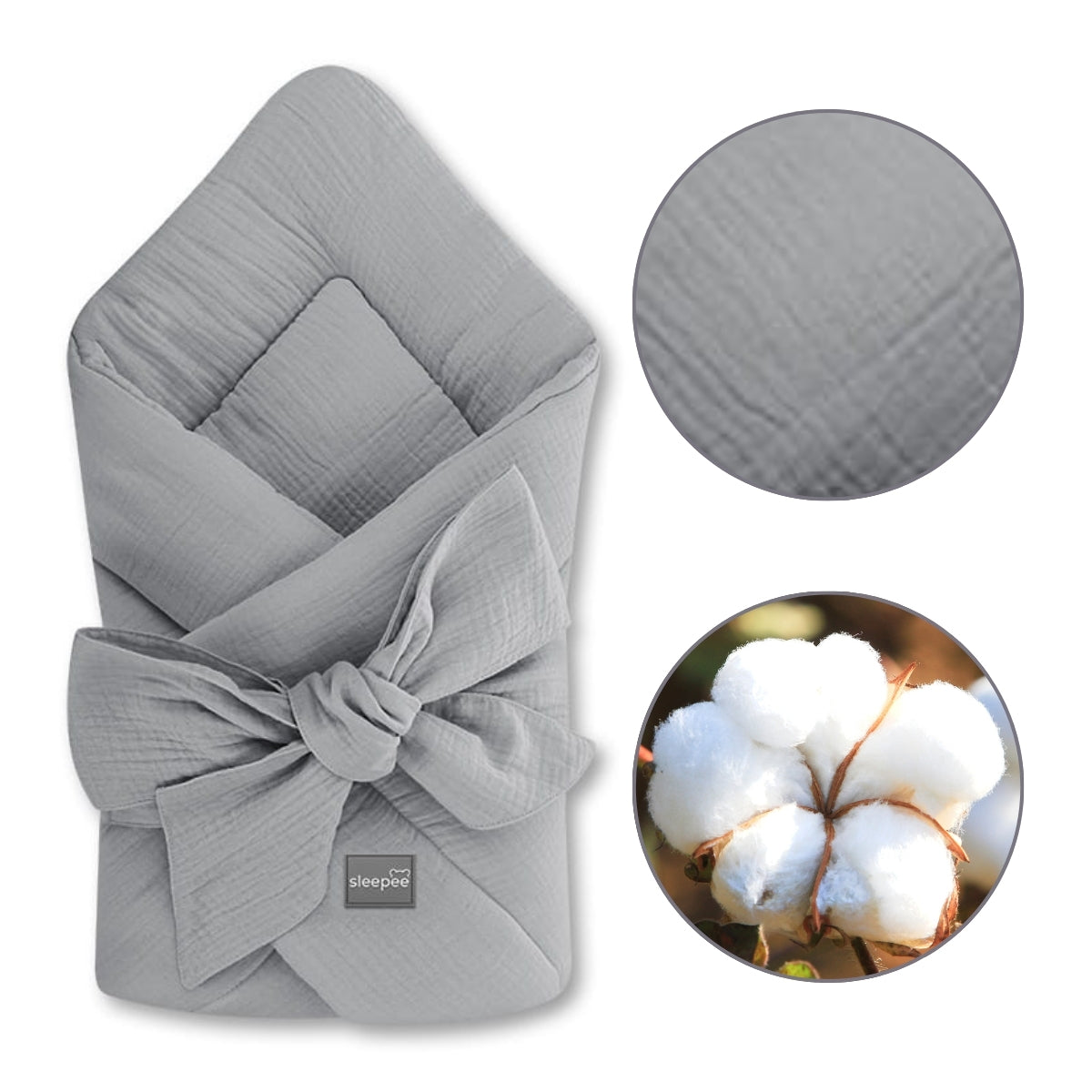 Natural Baby Saco capazo bebé Muselina Premium