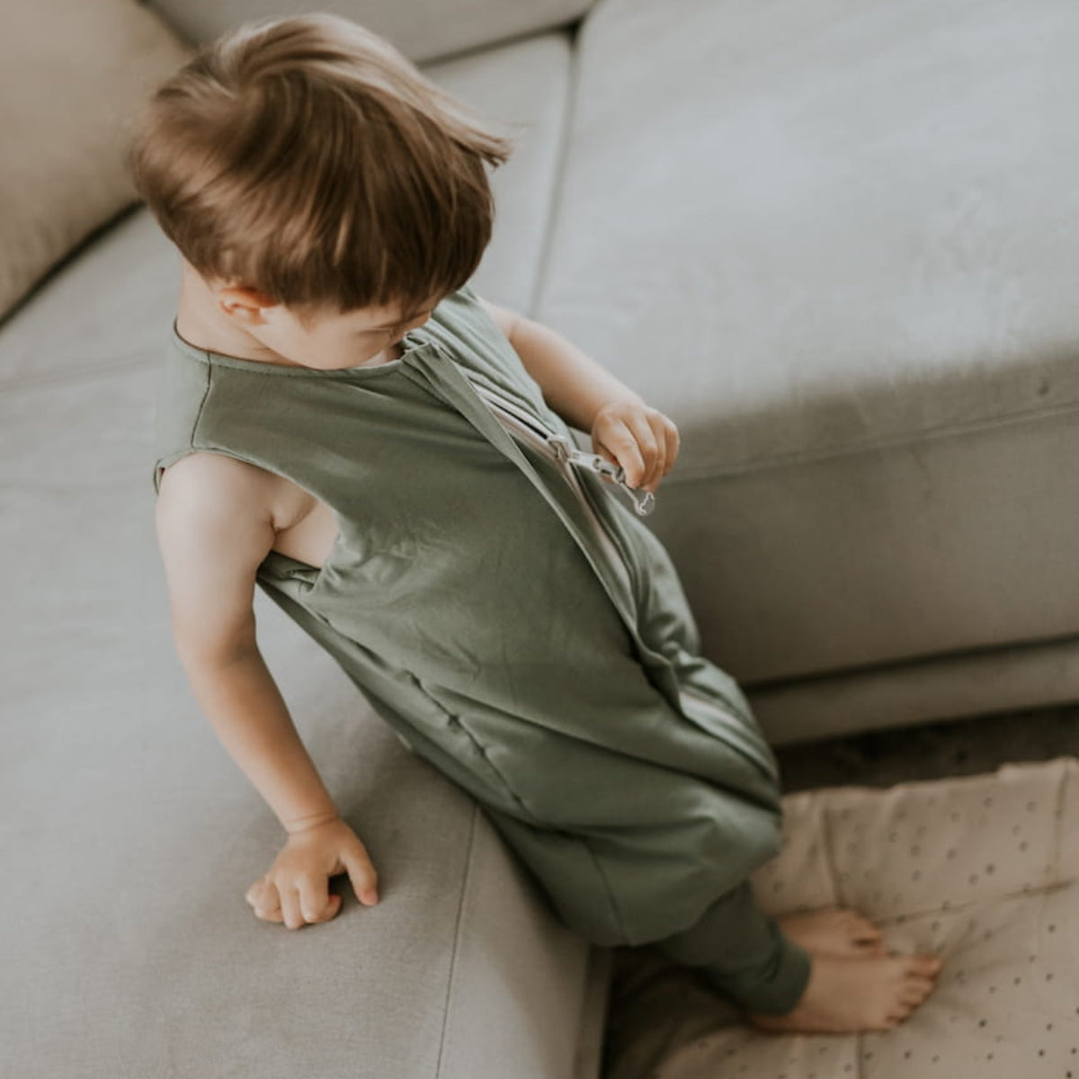 Melange Sacos de dormir con piernas T-M jersey algodón